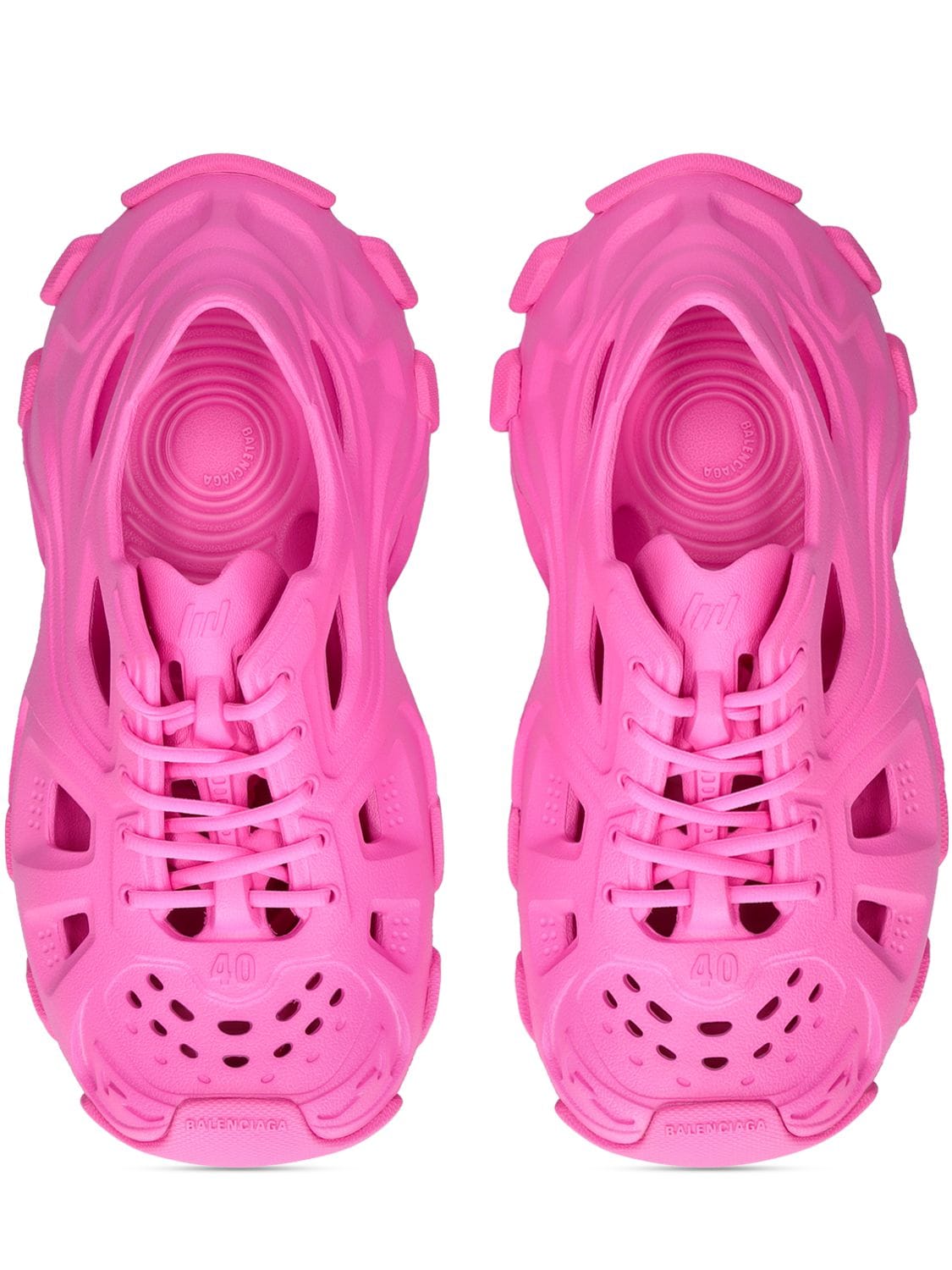 Shop Balenciaga Hd Foam Rubber Sneakers In Hot Pink