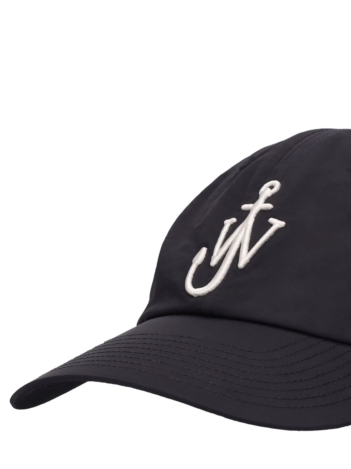 Logo embroidery leather baseball cap - JW Anderson - Men
