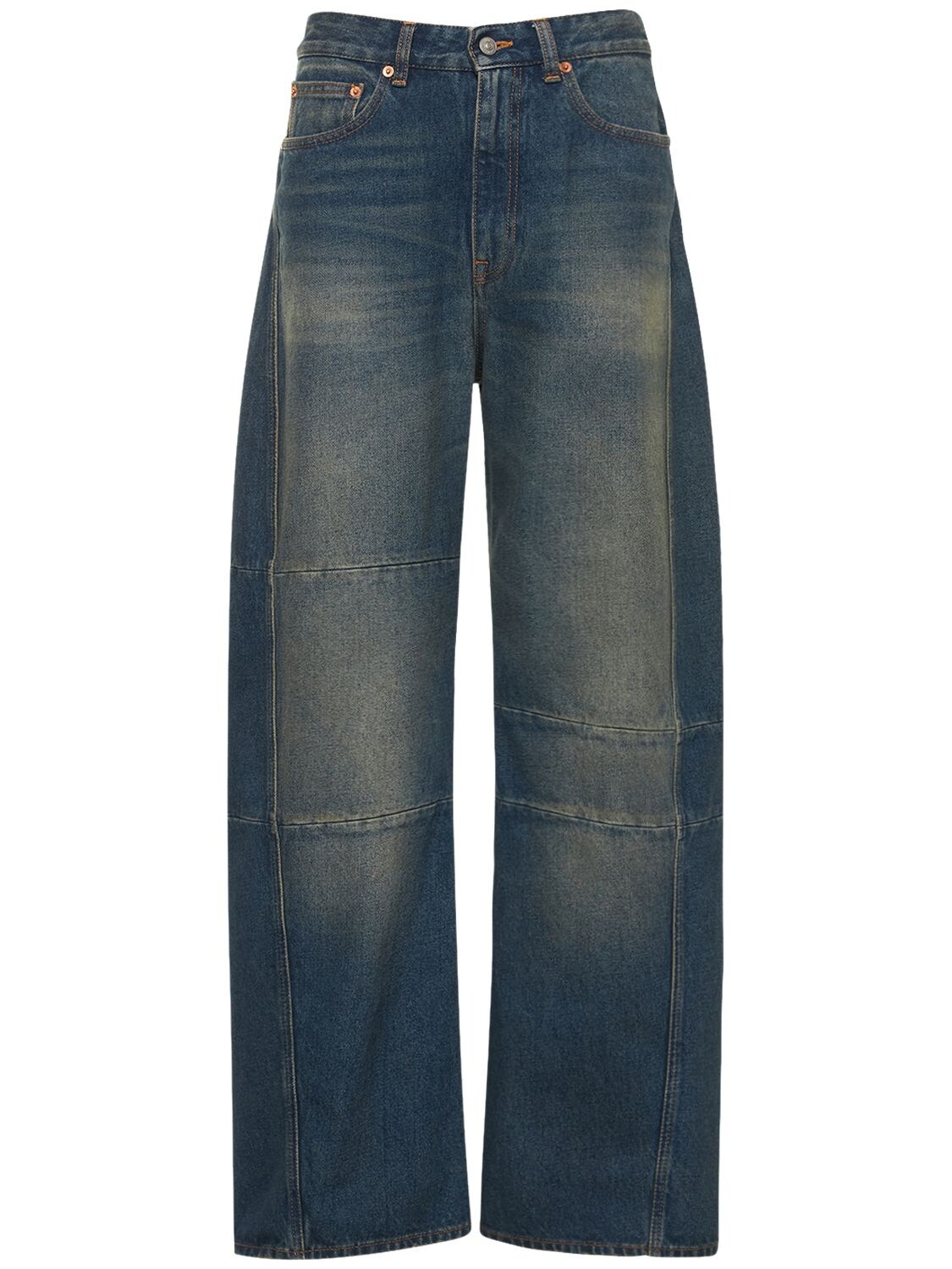 MM6 MAISON MARGIELA Wide High Rise Cotton Denim Jeans