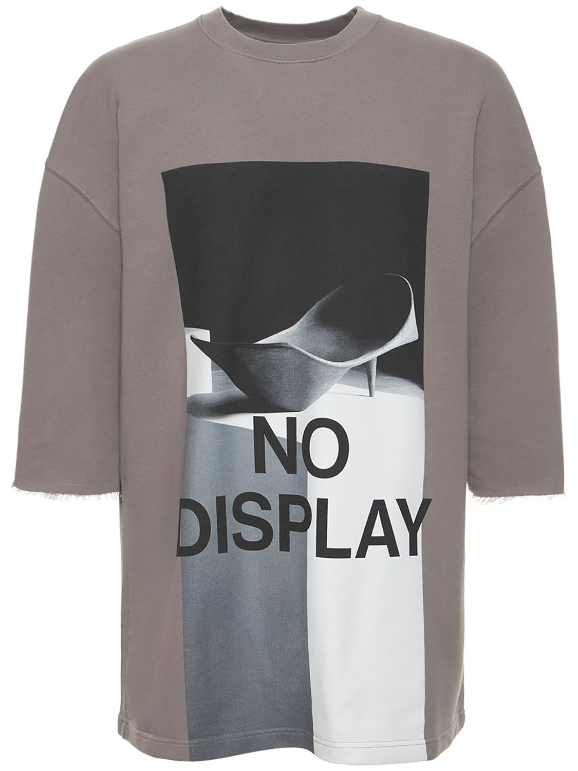 T-shirt En Coton Mélangé Imprimé No Display