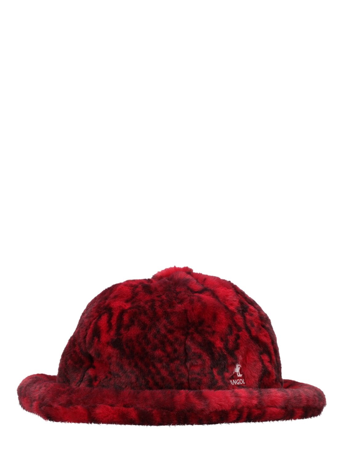 Kangol Faux Fur Casual Bucket Hat In Red Snake | ModeSens