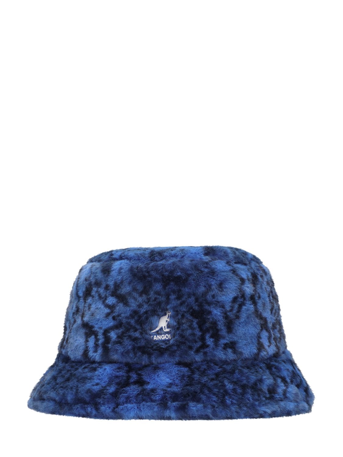 Kangol Faux Fur Bucket Hat In Blue