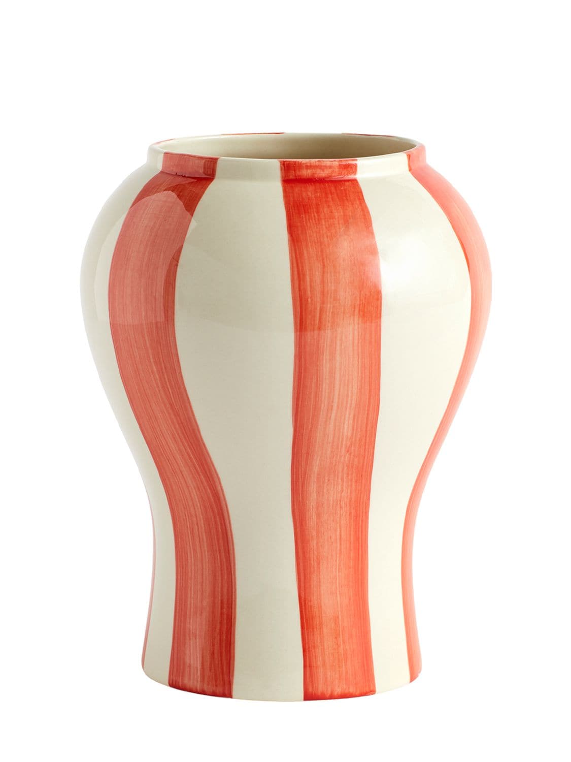 Hay Sobremesa Small Red Striped Vase
