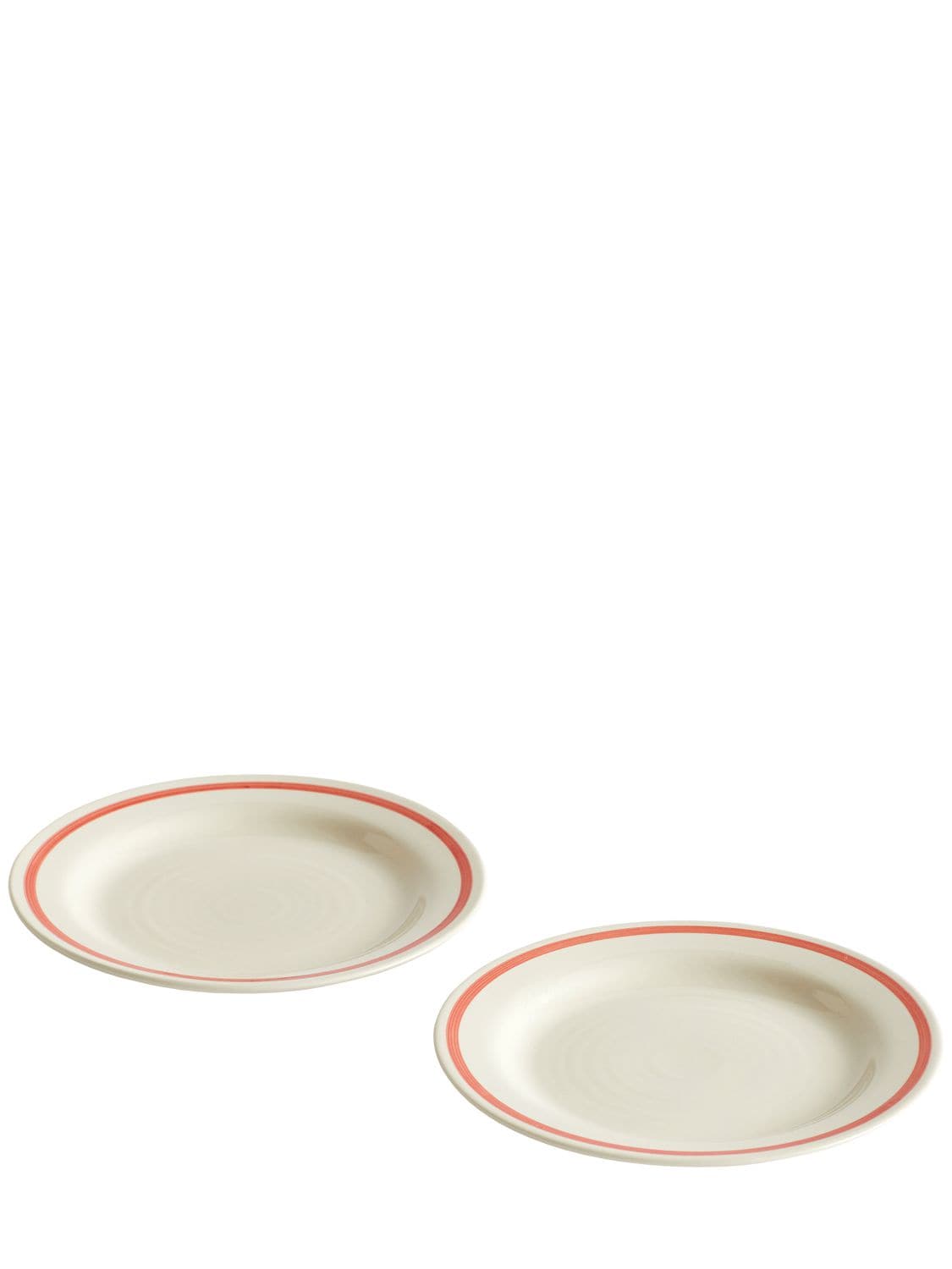 Hay Set Of 2 Sobremesa Plates In White