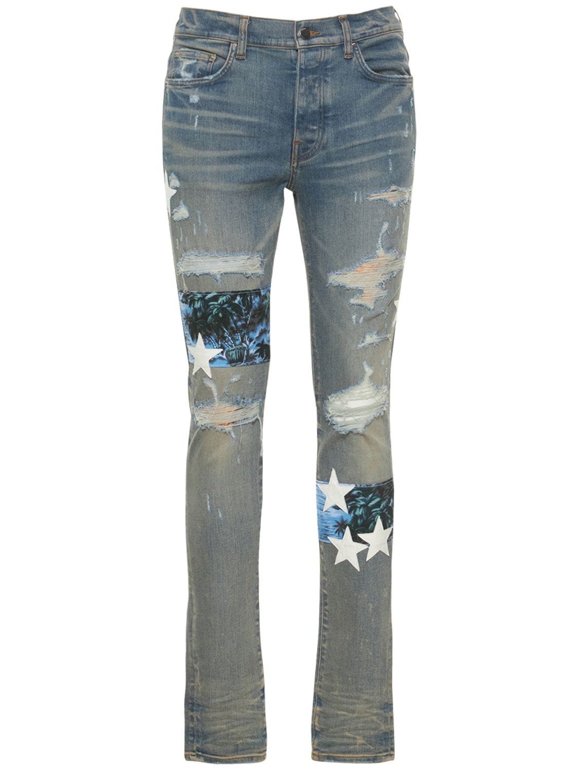 Hawaiian Star Art Patch Denim Jeans