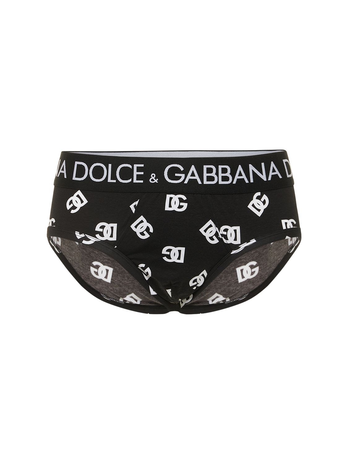 Dolce & Gabbana Brando Logo Briefs In Black,white | ModeSens