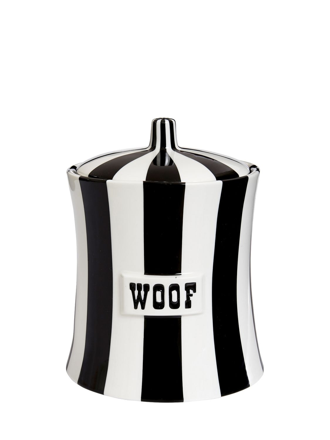 Jonathan Adler Woof Vice Cannister In Black