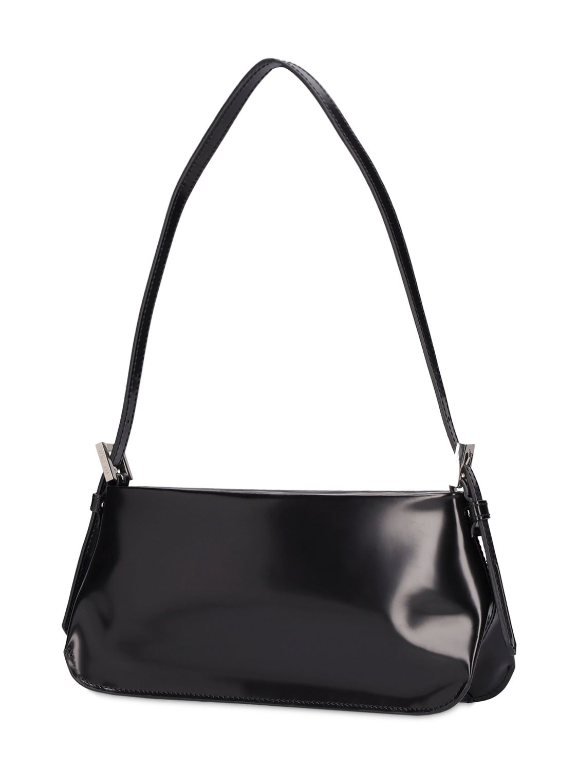 Shop By Far Dulce Patent Leather Shoulder Bag In Black