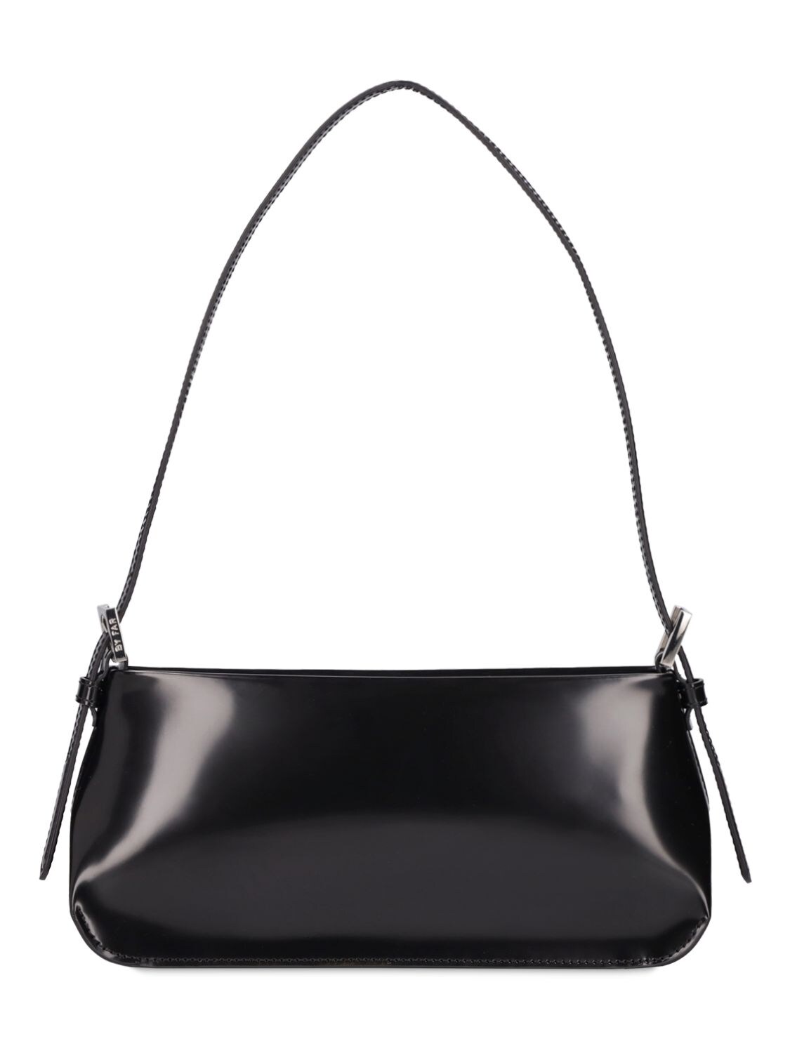 Shop By Far Dulce Patent Leather Shoulder Bag In Black