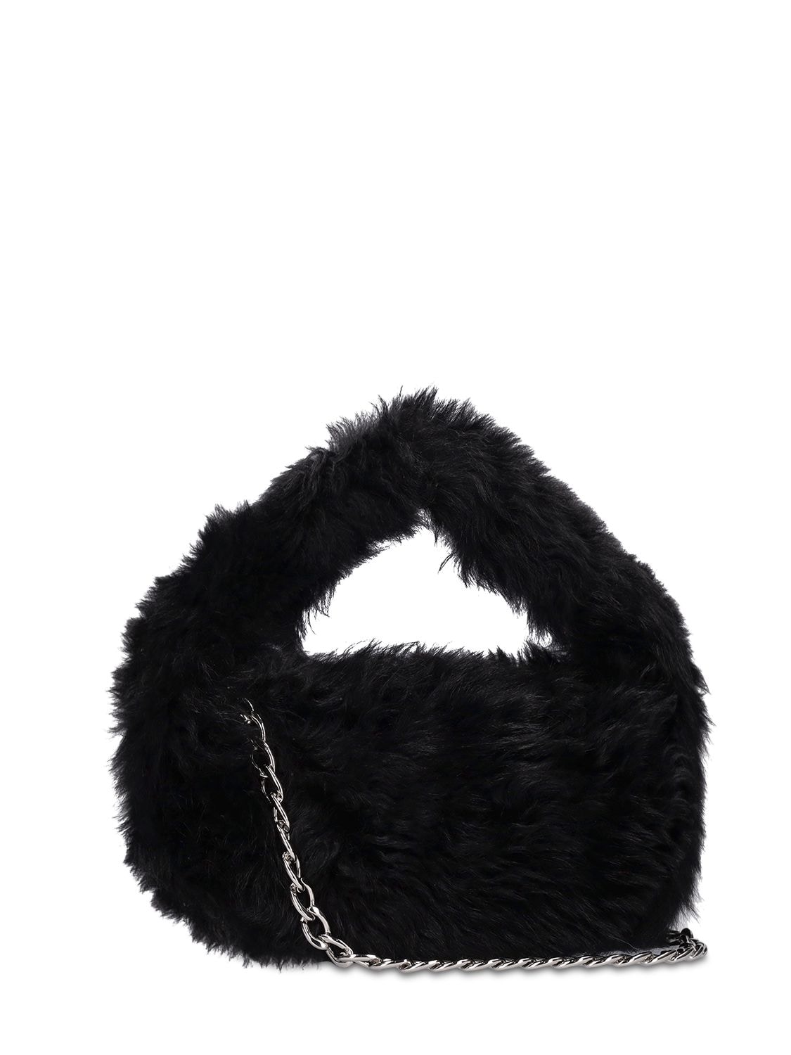 Baby Cush Shearling Top Handle Bag