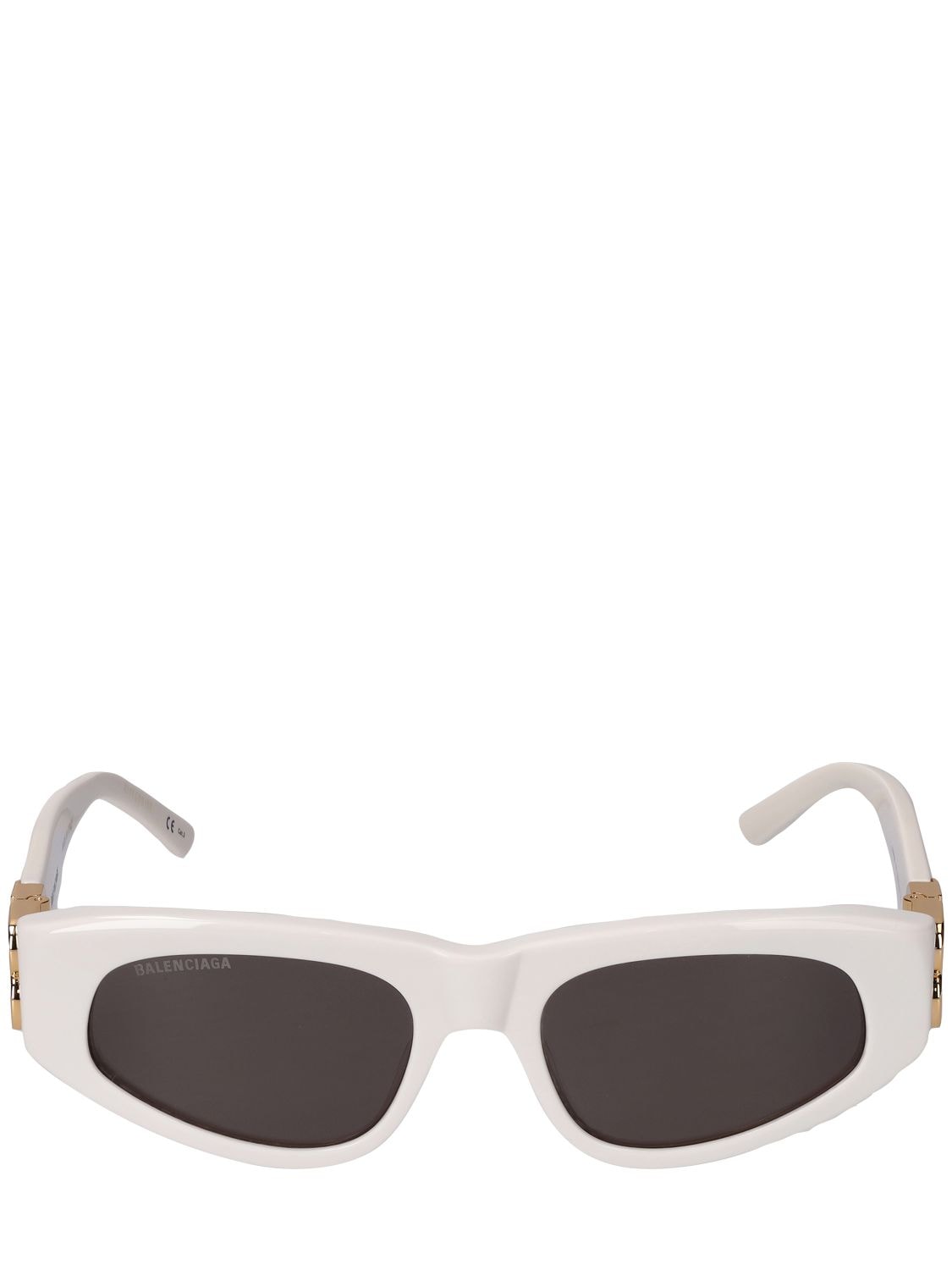 Balenciaga 0095s Dynasty Cat-eye Acetate Sunglasses In White