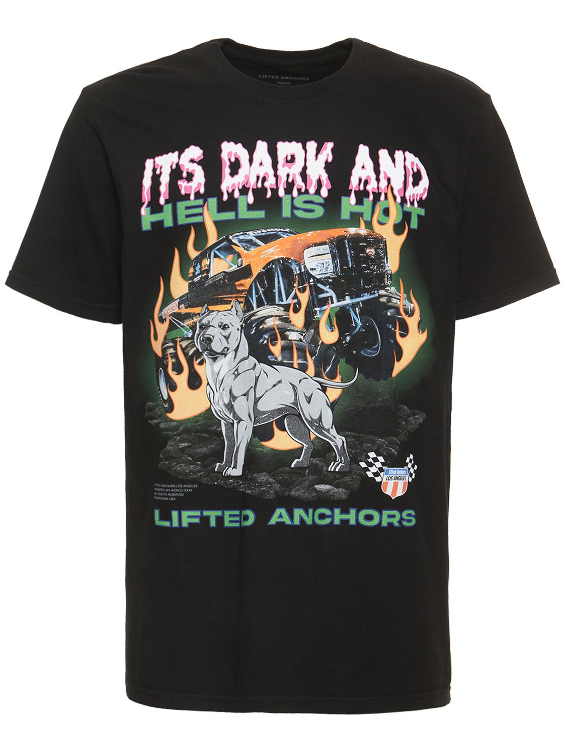 Lifted Anchors Ryders Printed Cotton Tshirt In Black ModeSens