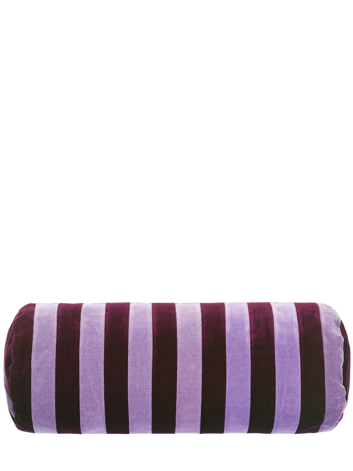 Christina Lundsteen Striped Bolster In Purple