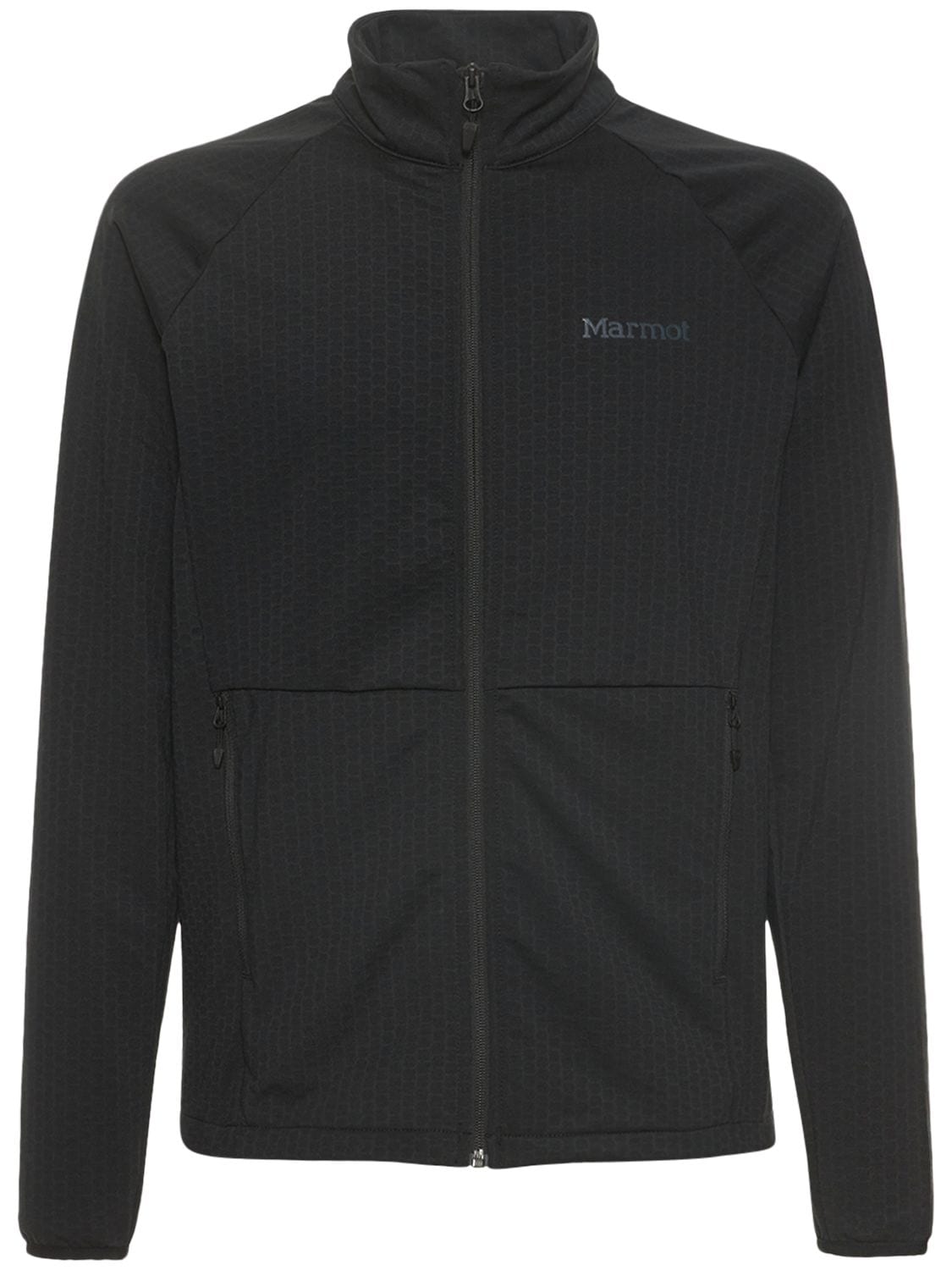 Marmot Leconte Tech Fleece Mid-layer Zip-up In Black