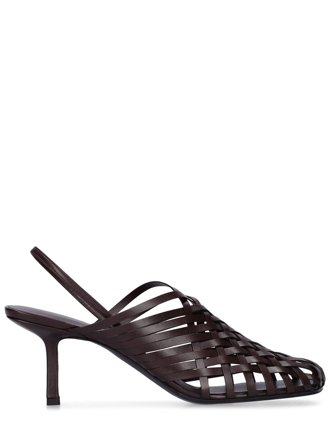 THE ROW 65MM WOVEN LEATHER SLINGBACK PUMPS
