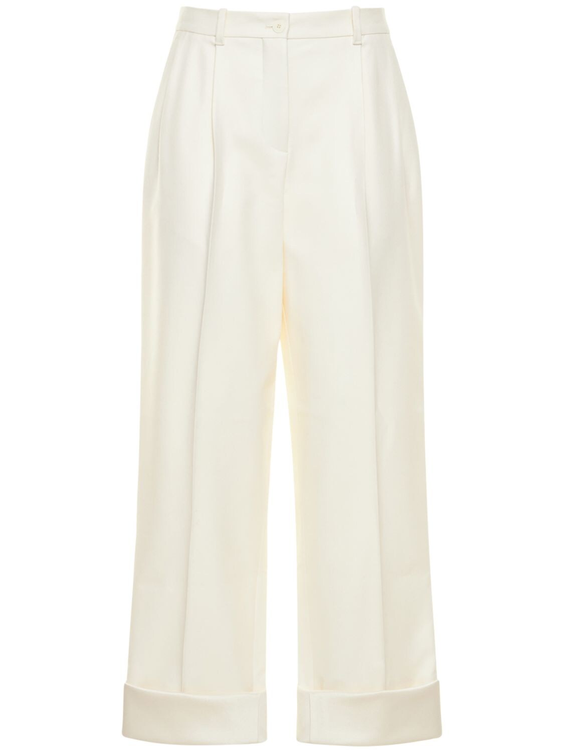 THE ROW CASSANDRO STRETCH WOOL WIDE trousers