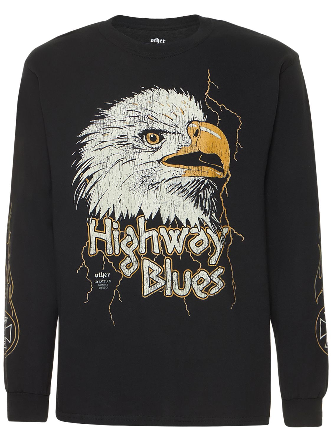 Other Eagle Vintage Cotton Long Sleeve T-shirt In Black