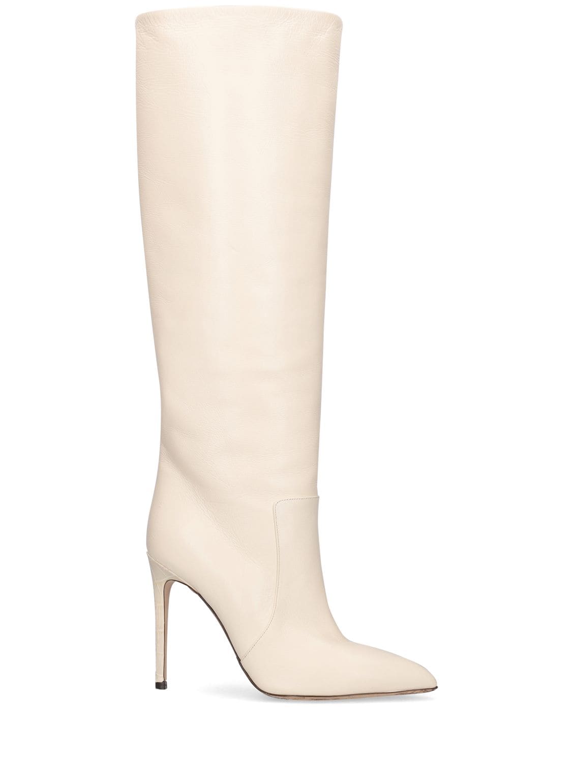 Paris Texas 105mm Stiletto Patent Leather Tall Boots In White | ModeSens