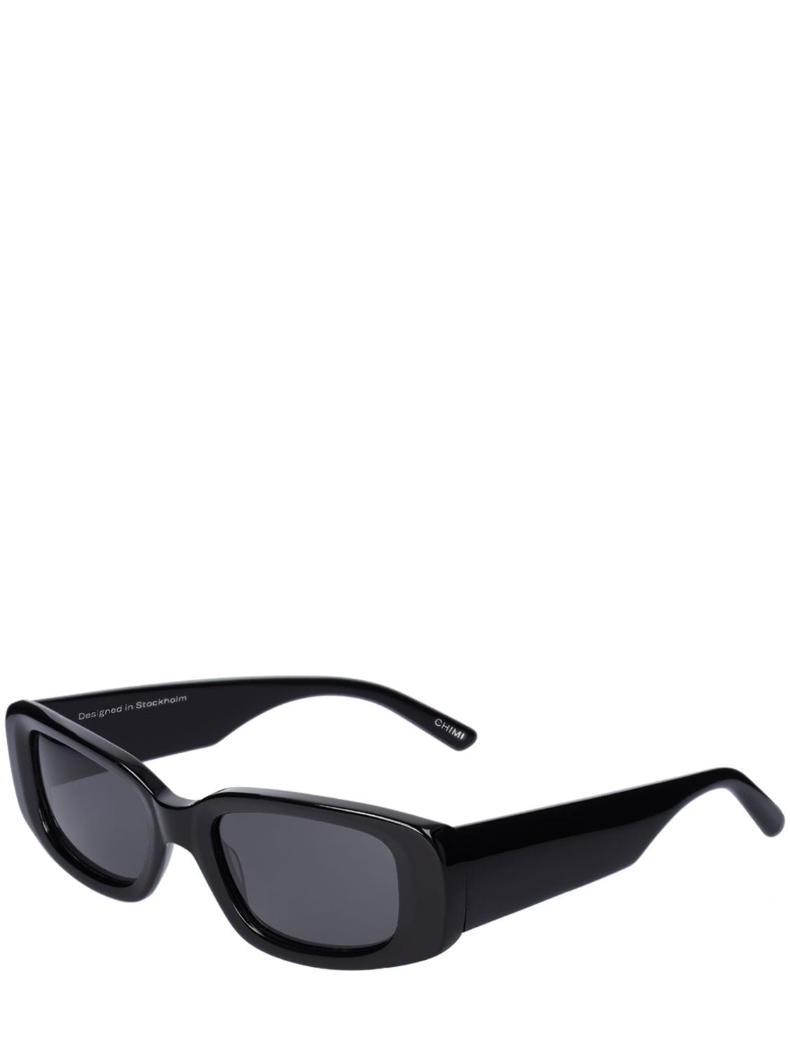 Shop Chimi 10.2 Squared Acetate Sunglasses In Black