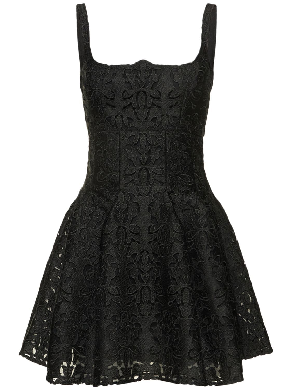 EMILIA WICKSTEAD PAISLEY GUIPURE LACE MINI DRESS