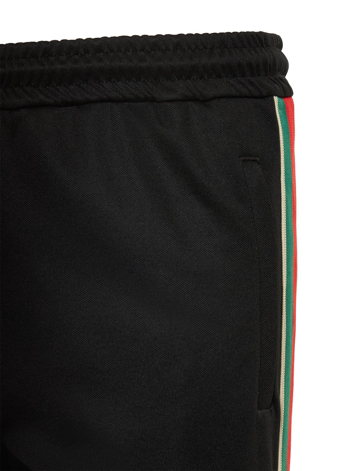 Shop Gucci Tech & Cotton Sweatpants In Black