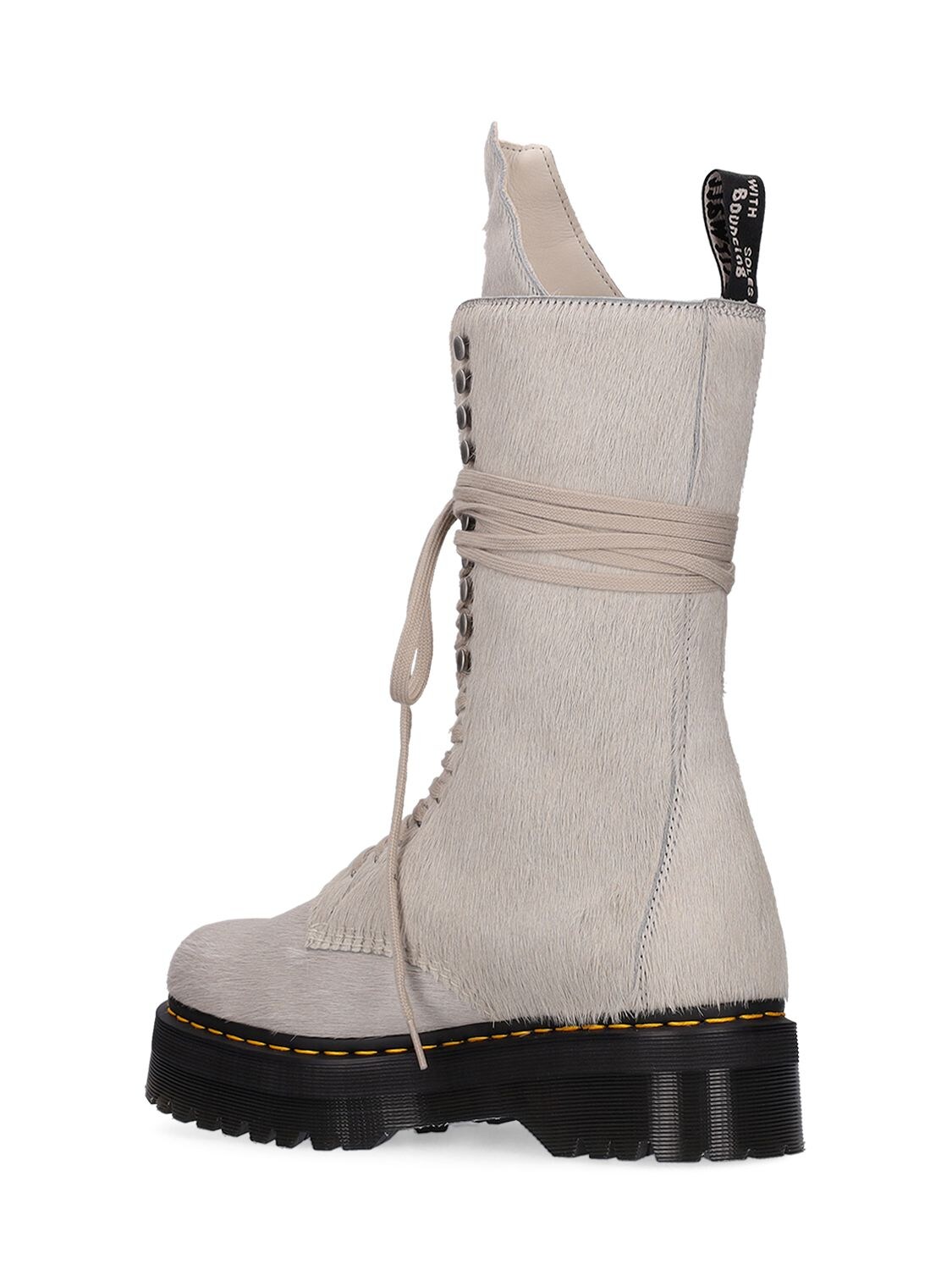 Dr. Martens X Rick Owens Dr. Martens Quad Sole Calf Length Boots 