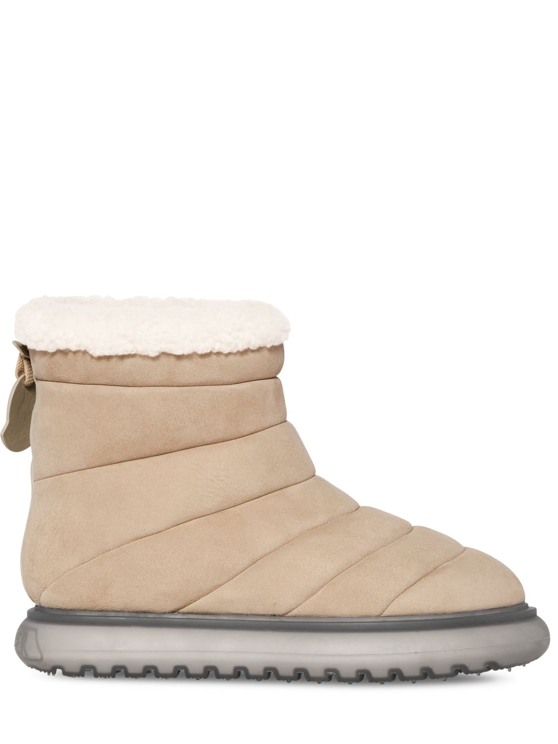 MONCLER 30MM PADDED SUEDE SNOW BOOTS