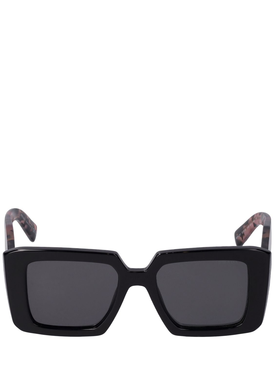Womens Sunglasses Prada Sunglasses Prada Symbole Evolution Squared Sunglasses in Black 
