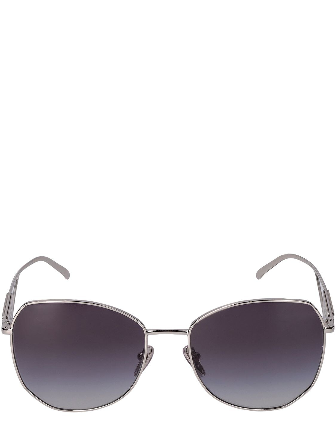 Obsesive Triangle Round Metal Sunglasses