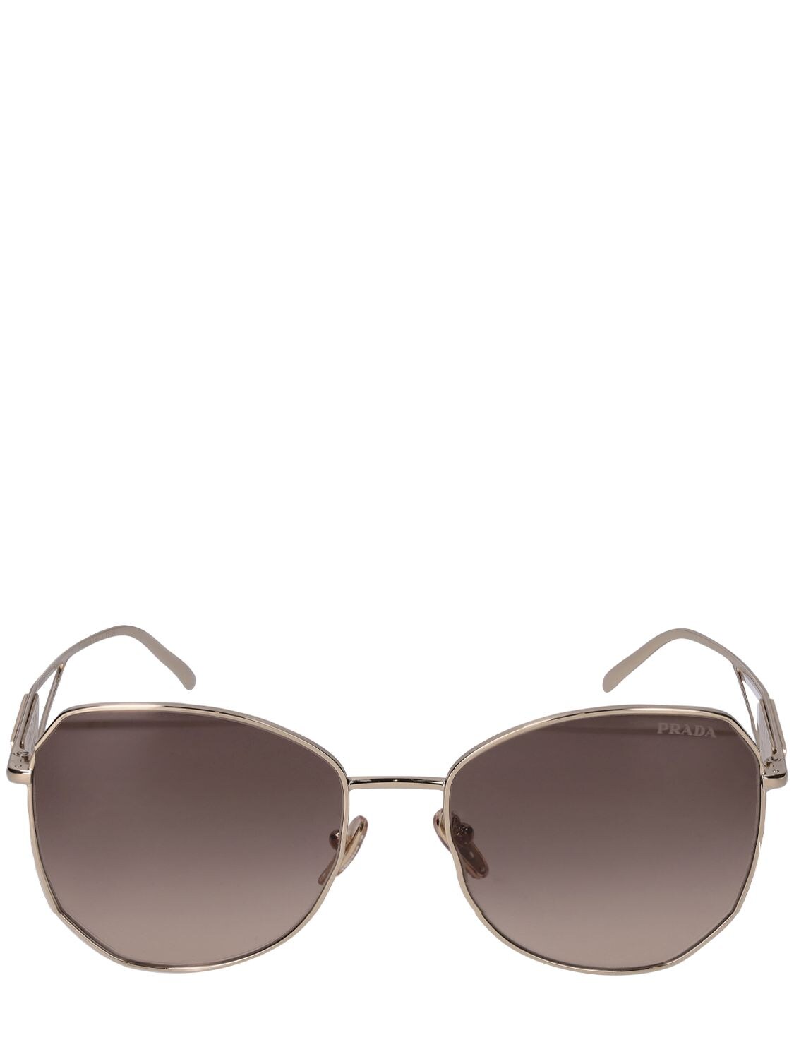 Obsesive Triangle Round Metal Sunglasses