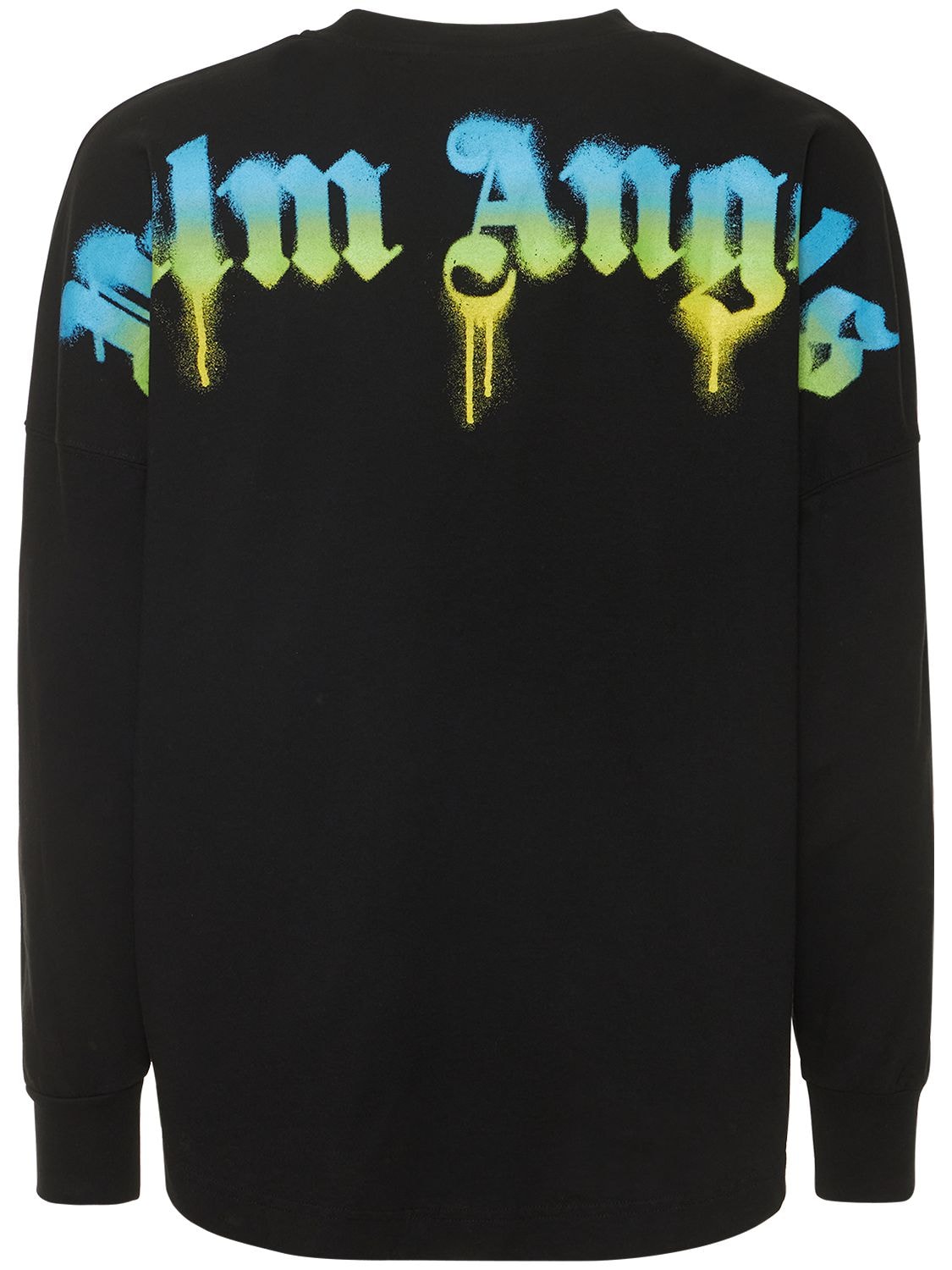 Logo Oversized Cotton T Shirt in Black - Palm Angels