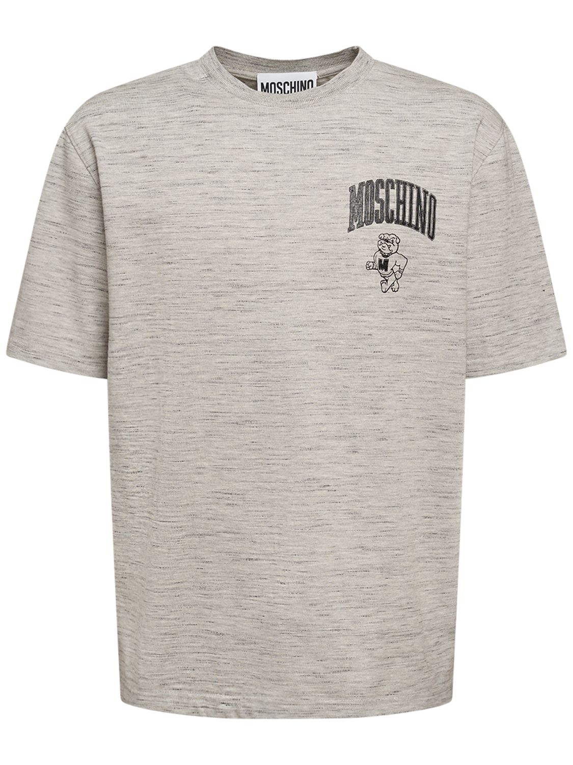 Moschino - Logo print cotton jersey t 