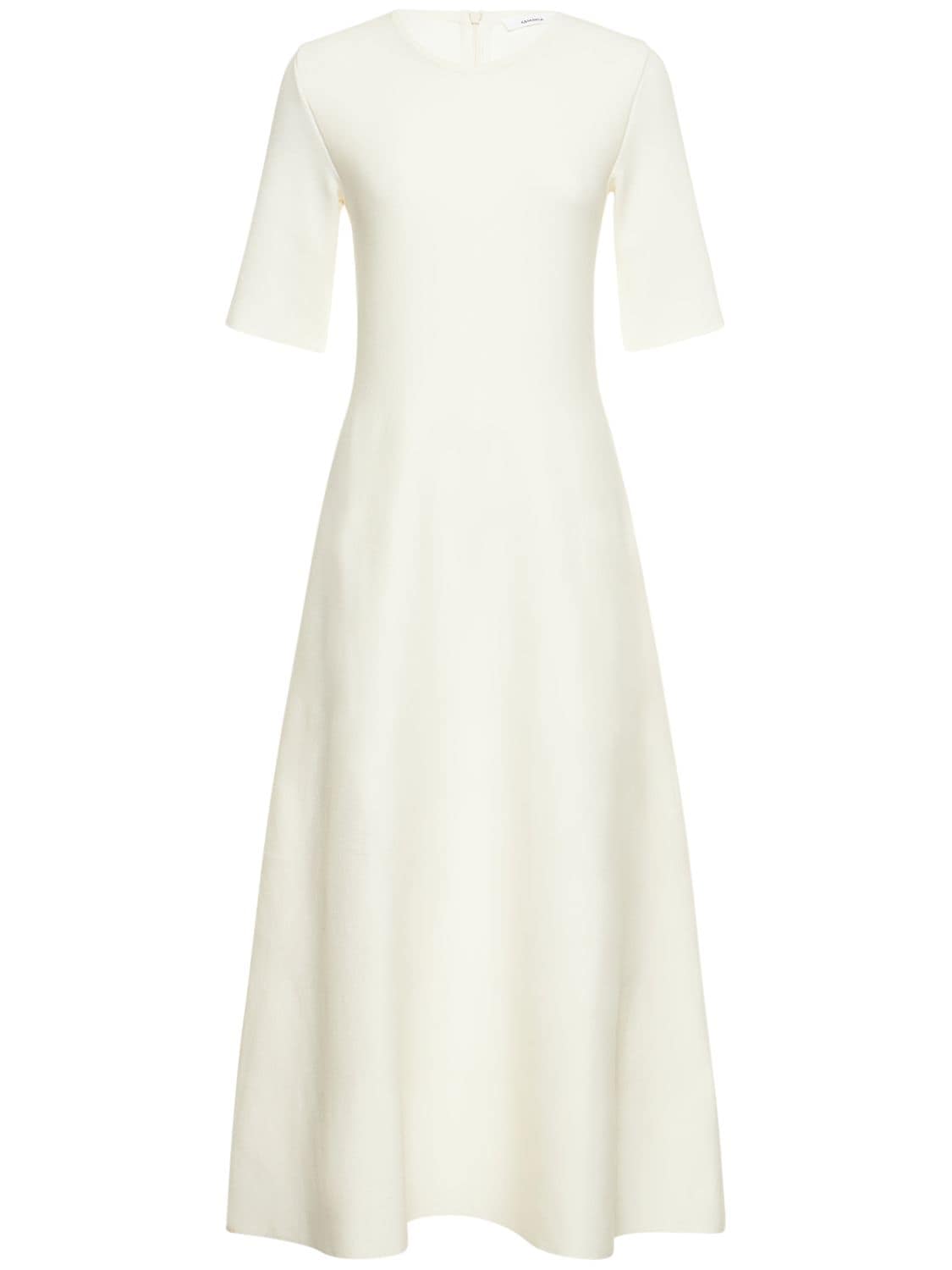 CASASOLA Agata Compact Silk Blend Midi Dress
