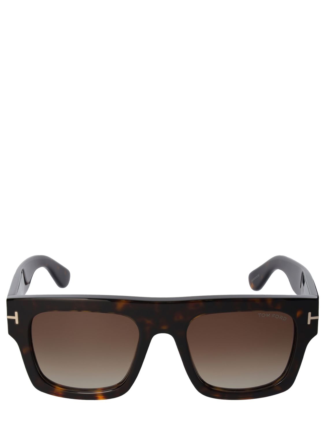 Tom Ford Fausto Squared Eco-acetate Sunglasses In Havana,brown | ModeSens