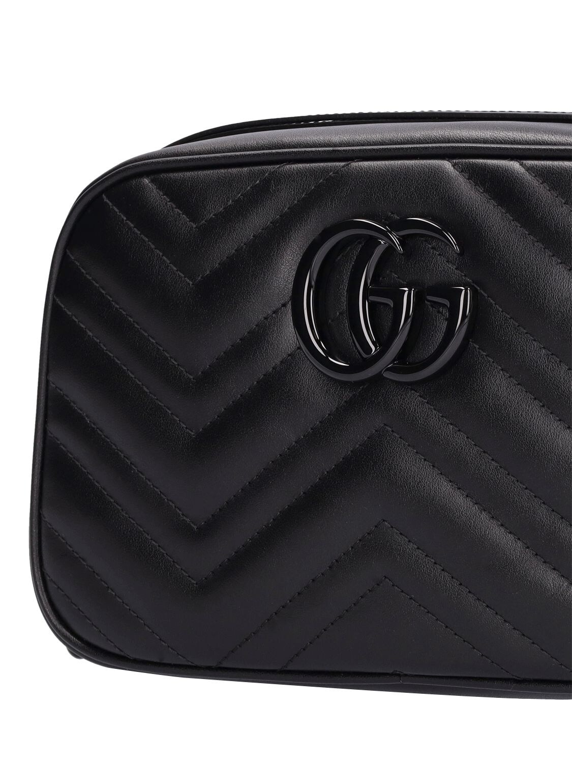Black GG Marmont 2.0 small leather cross-body bag, Gucci