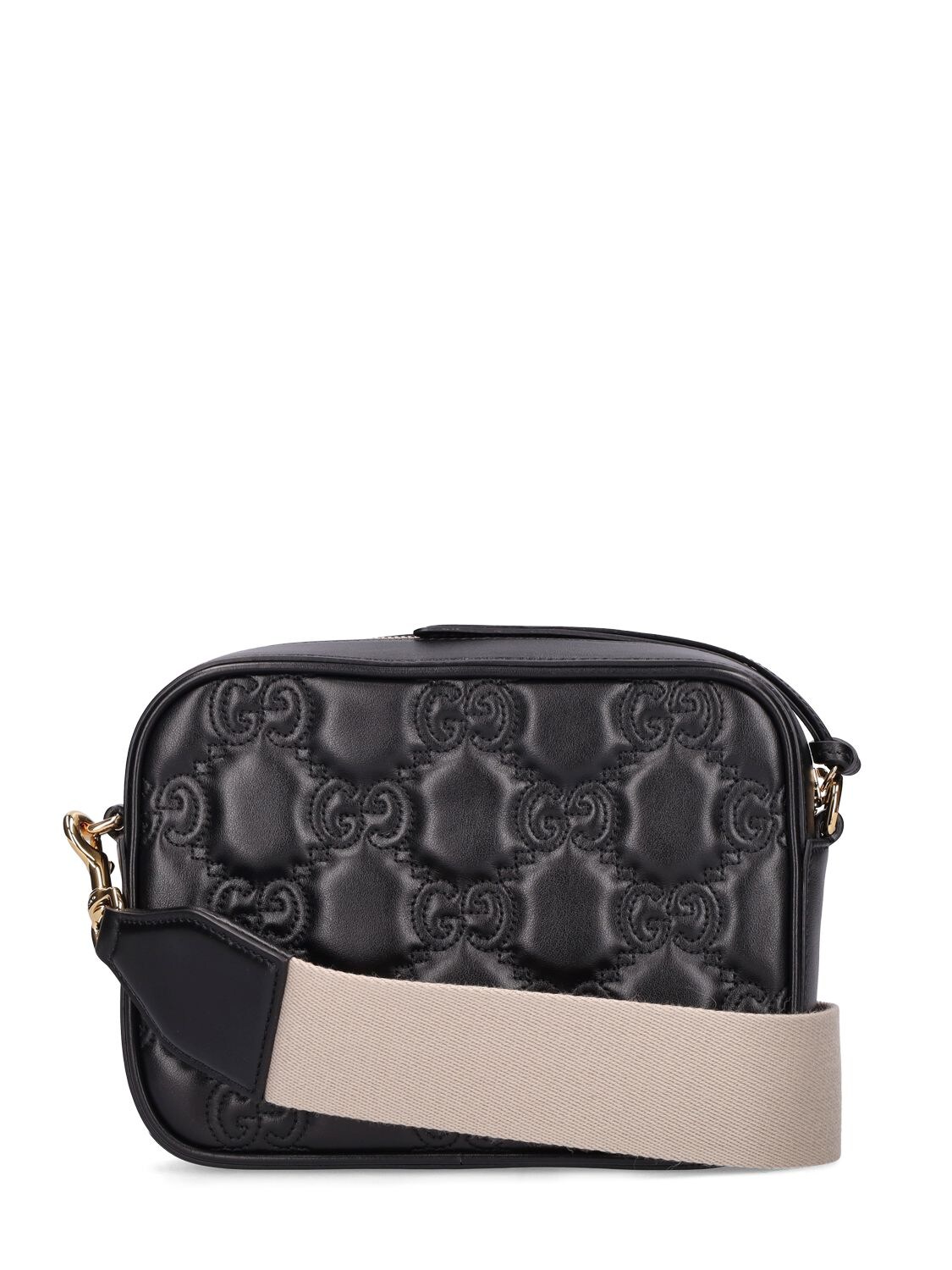 Shop Gucci Ophidia Gg Matelassé Leather Camera Bag In Black