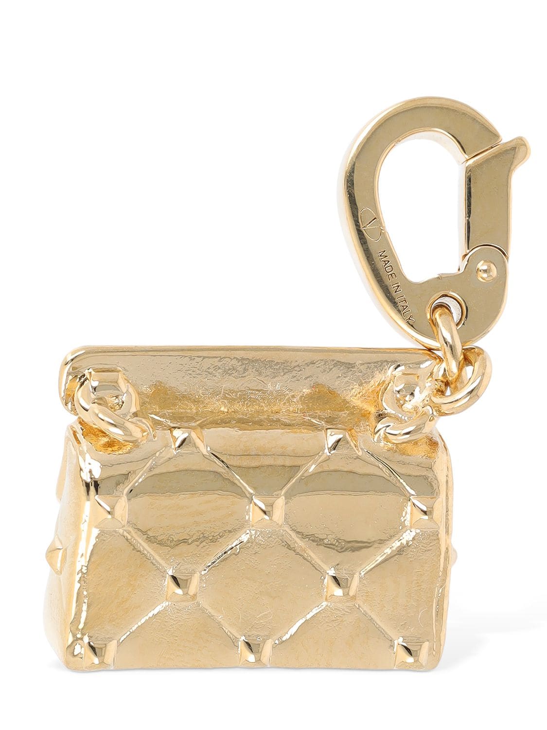 Shop Valentino Roman Bag Charm In Gold