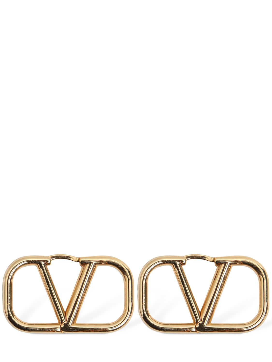 Valentino Garavani 4cm V Logo Signature Earrings In Gold ModeSens