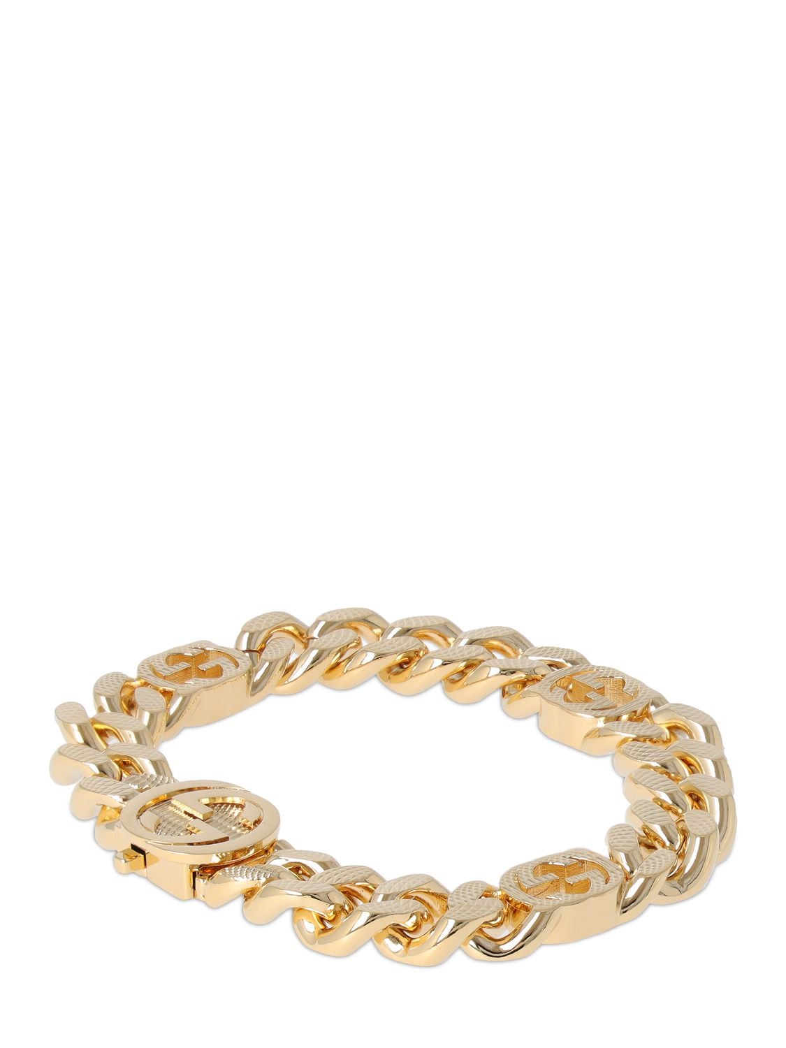 Shop Gucci Interlocking G Chain Bracelet In Gold