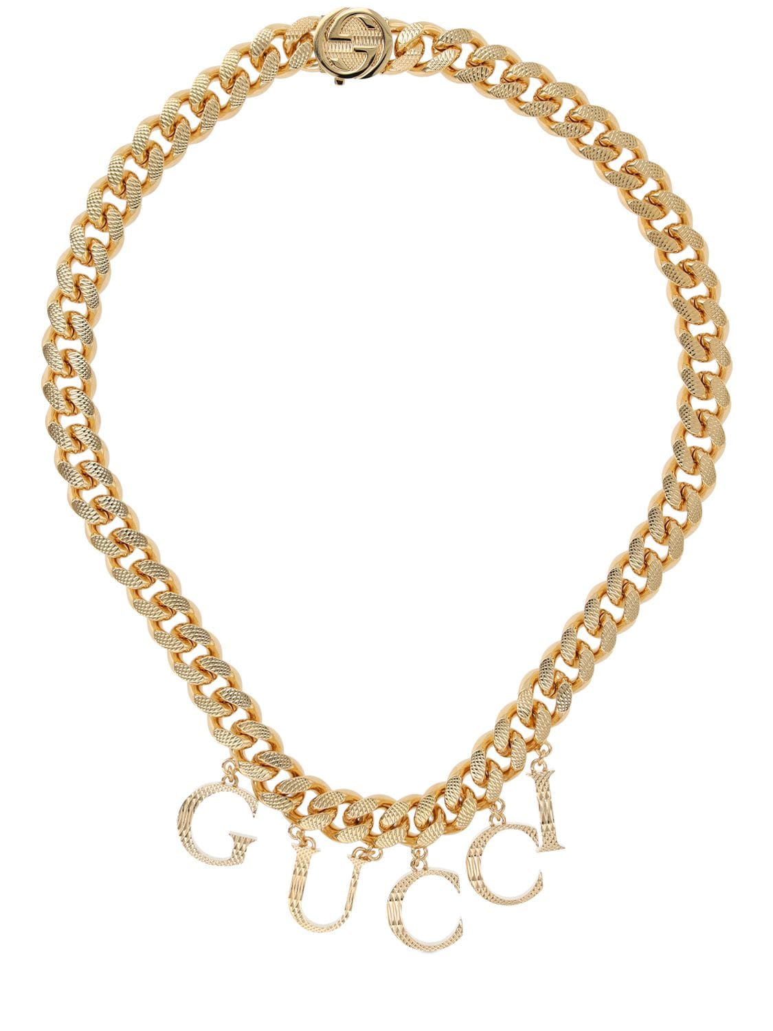 Gucci Interlocking G Chain Necklace In Gold | ModeSens