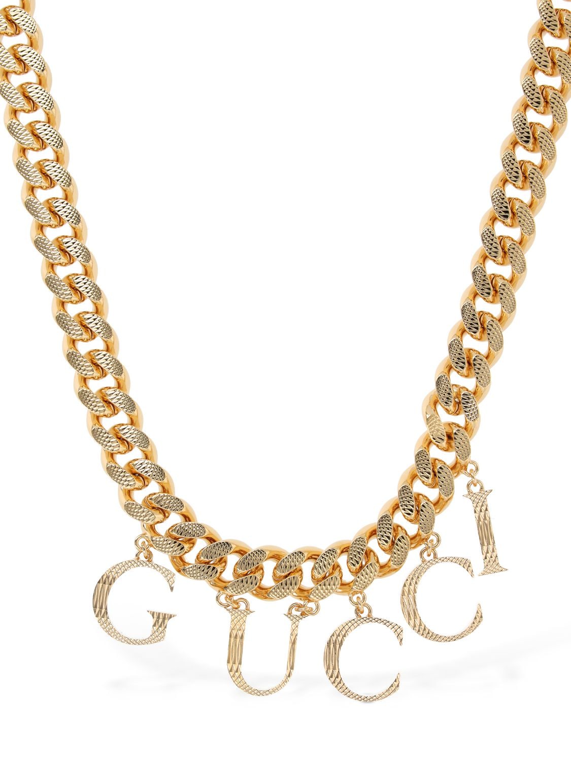 Shop Gucci Interlocking G Chain Necklace In Gold