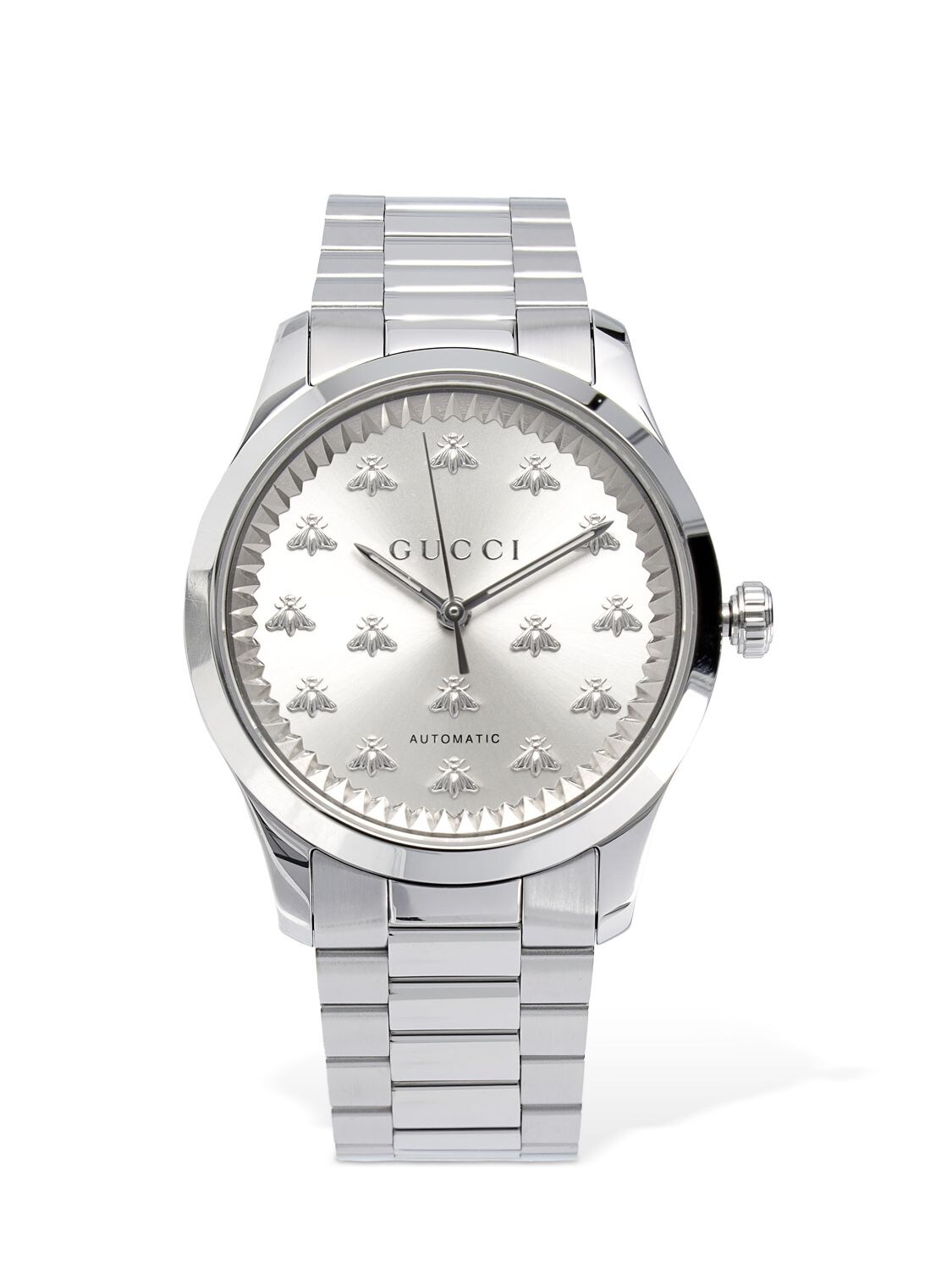 Gucci 38mm G-timeless M A Watch In Silver