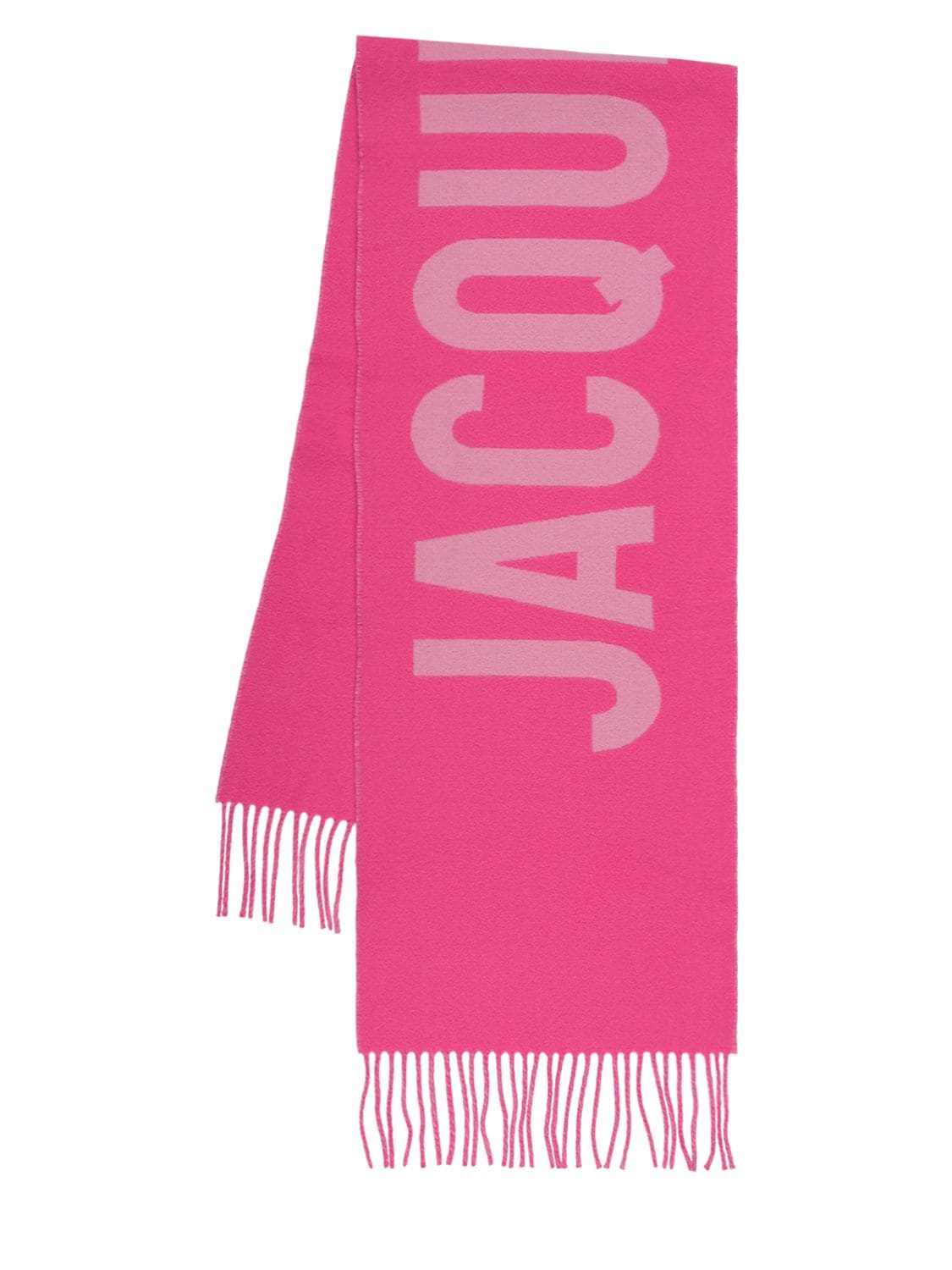 Jacquemus L'echarpe Logo Scarf In Pink | ModeSens