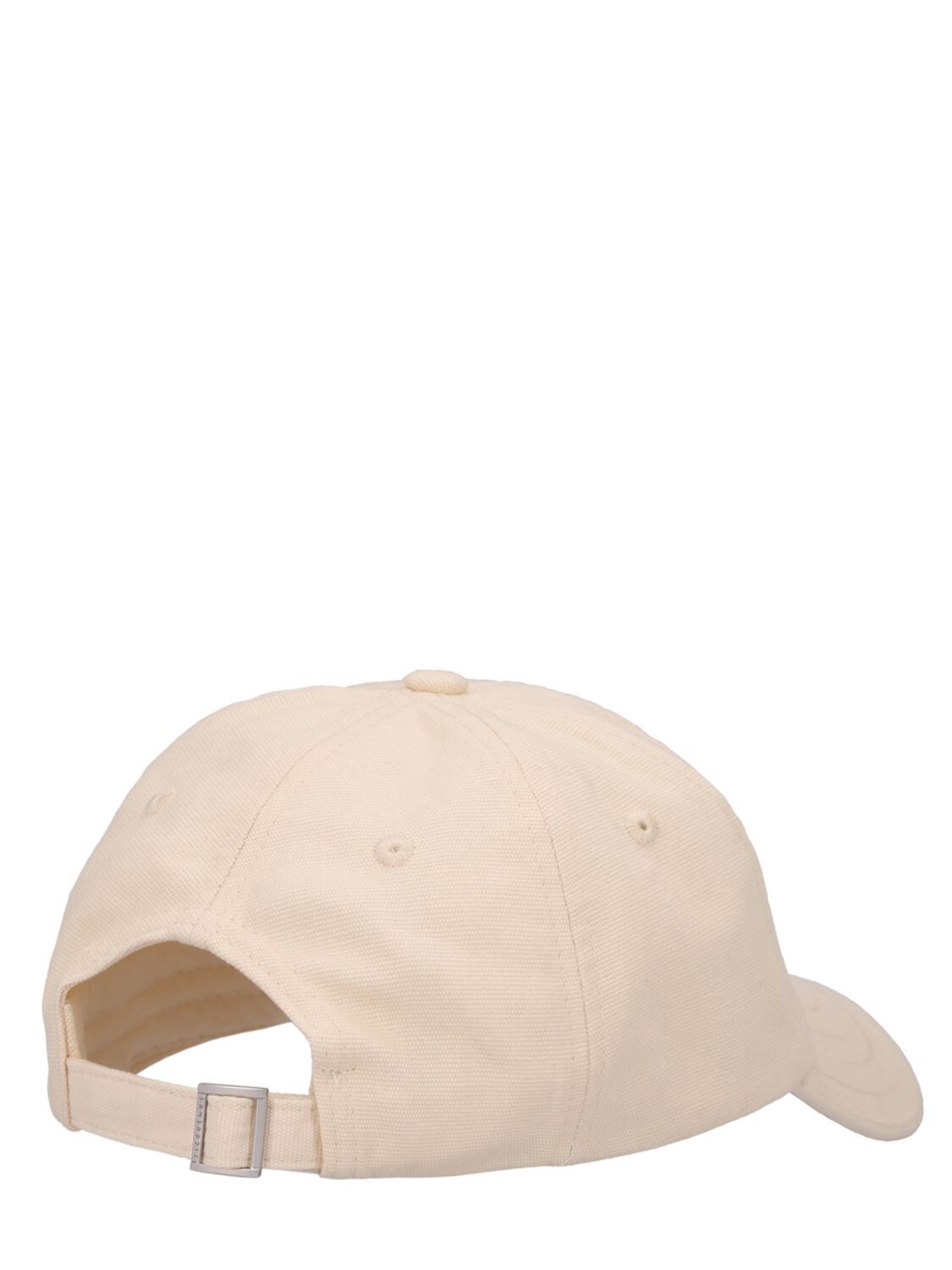 Shop Jacquemus La Casquette Cotton Canvas Baseball Hat In Off White