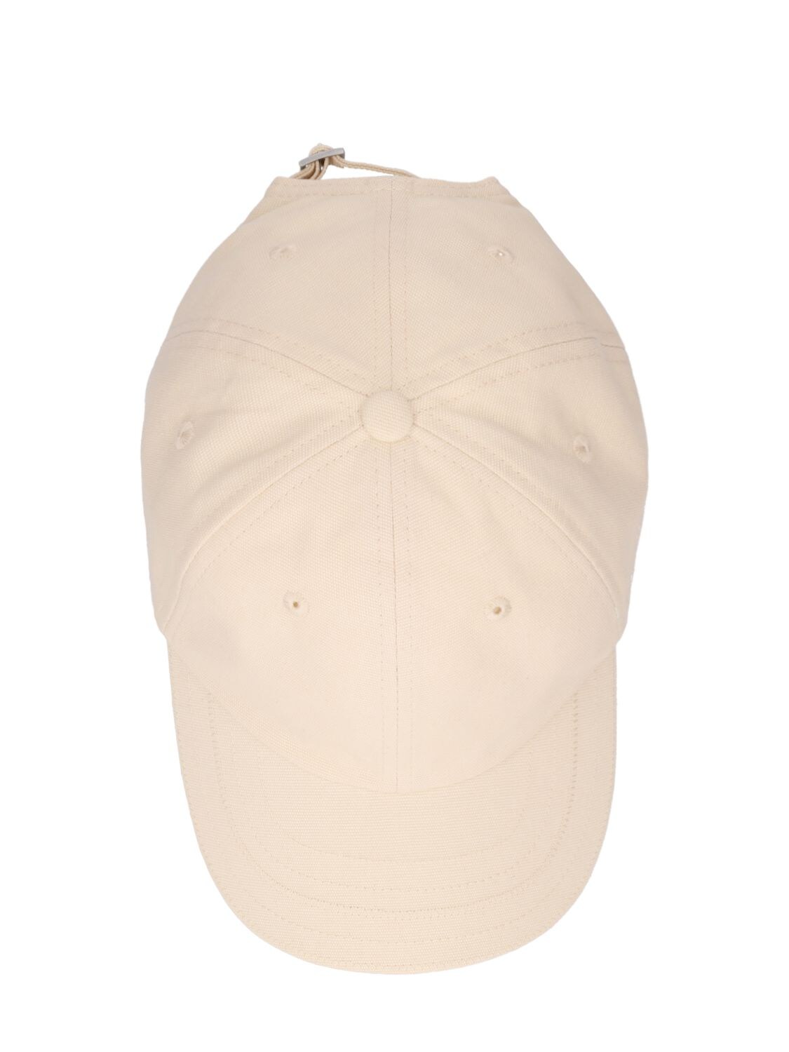 Shop Jacquemus La Casquette Cotton Canvas Baseball Hat In Off White