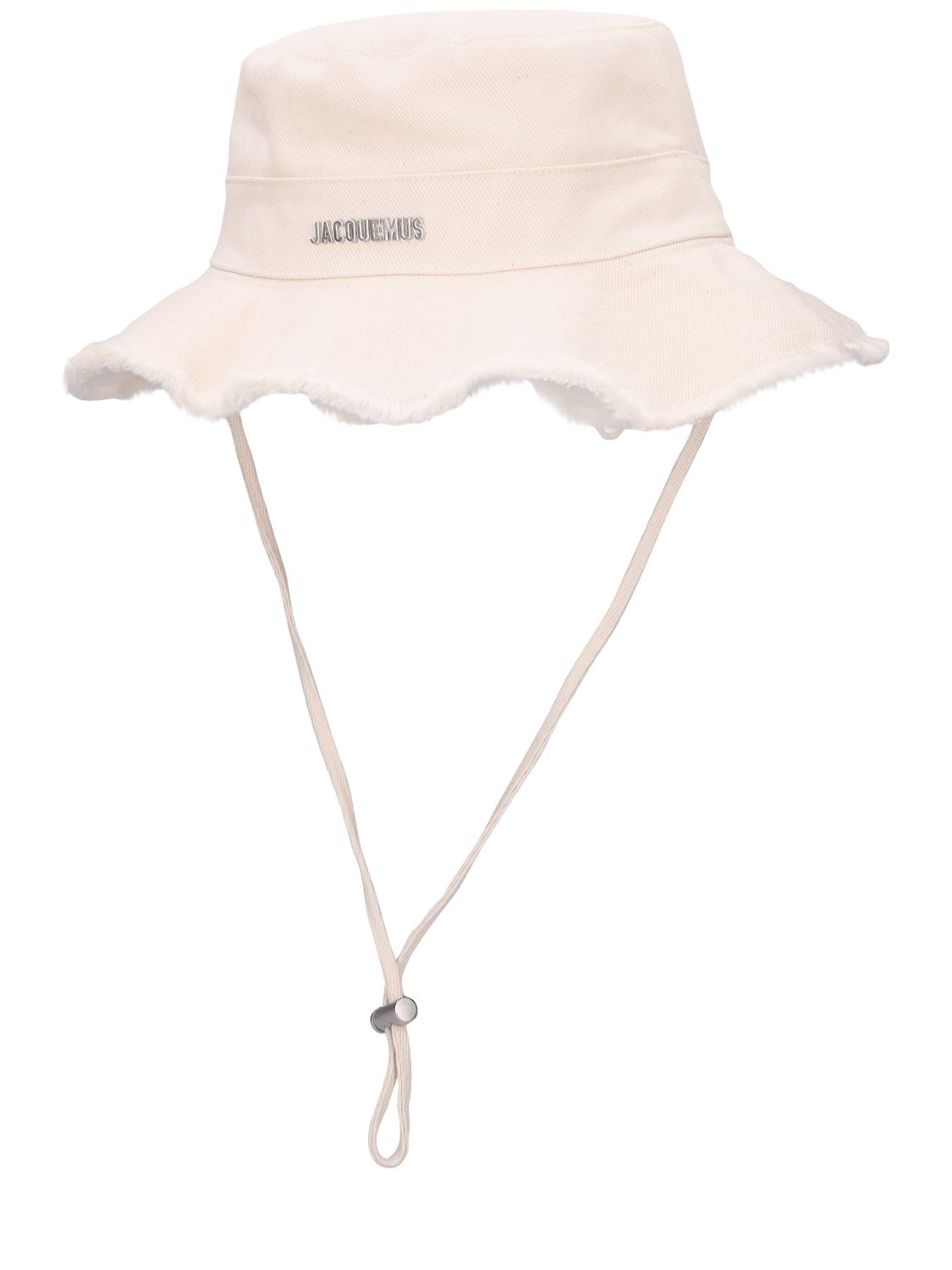 Shop Jacquemus Le Bob Artichaut Canvas Bucket Hat In Off White