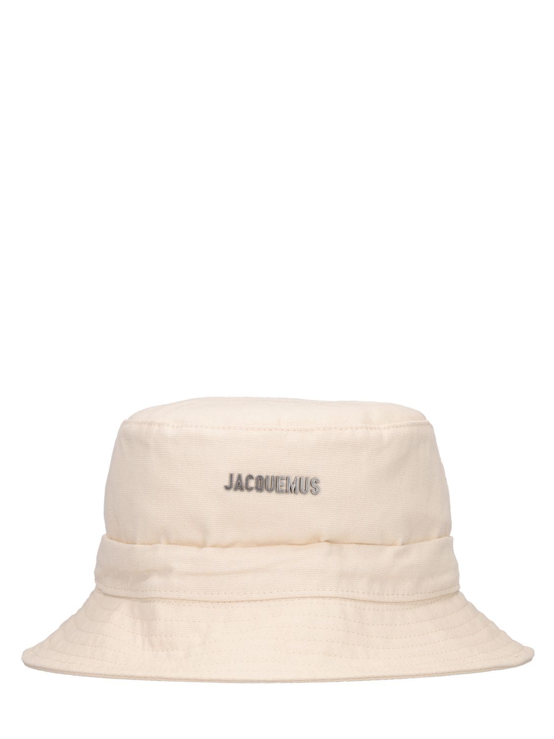 Jacquemus Le Bob Gadjo Cotton Canvas Bucket Hat In Off White