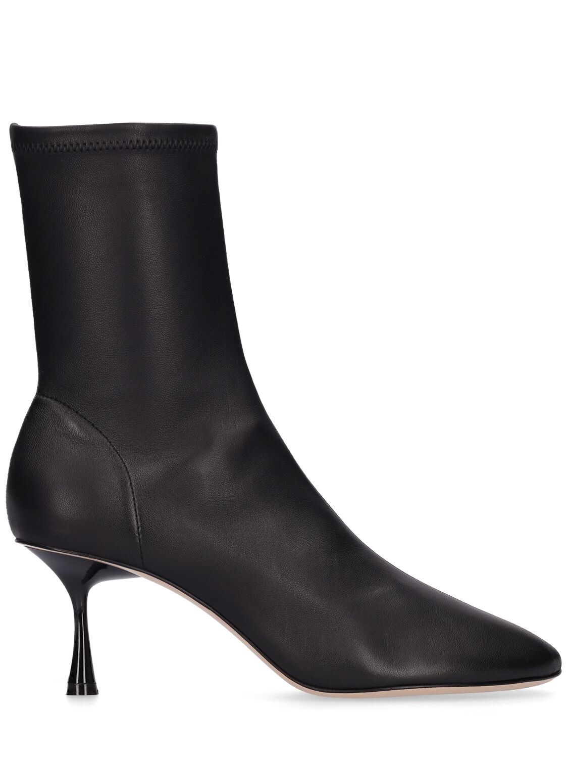 STUDIO AMELIA 70MM SPIRE LEATHER ANKLE BOOTS
