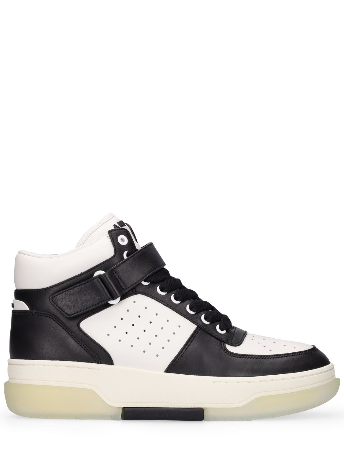 Stadium High Top Leather Sneakers
