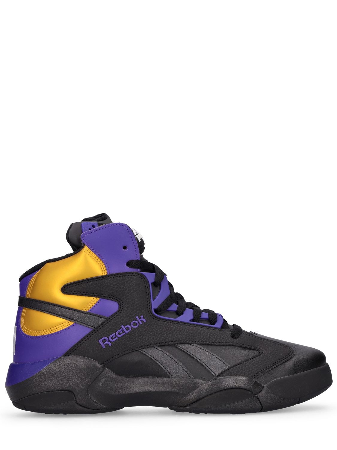 Torrente huevo cascada Reebok Shaq Attaq Lakers High-top Trainers In Black/purple | ModeSens